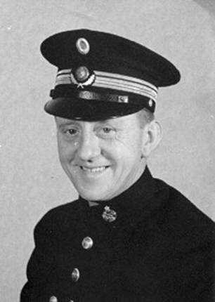 Christian Madsen Olsen som fængselsbetjent i Fårhuslejren under 2. verdenskrig.